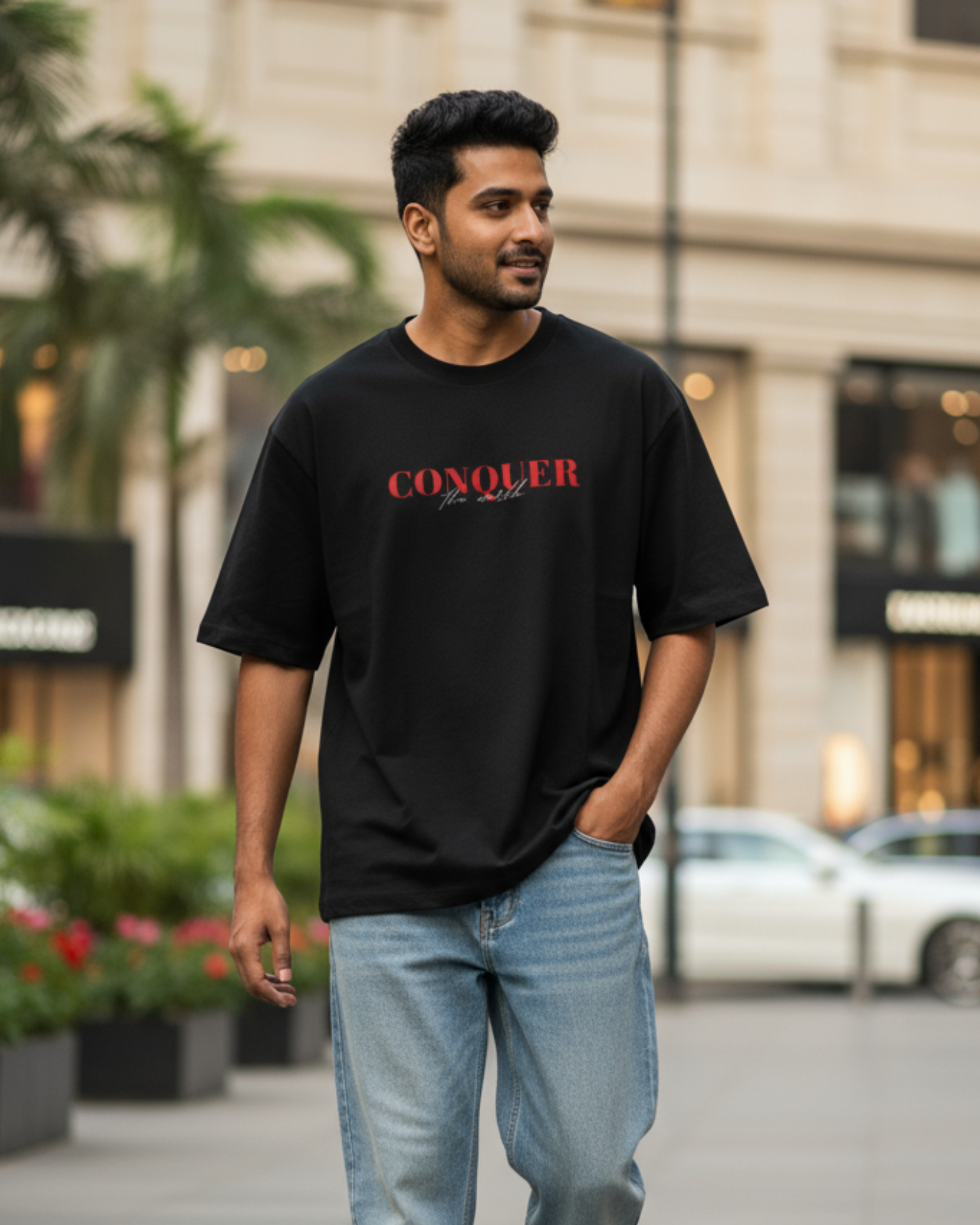 Conquer Unisex Oversized Tee