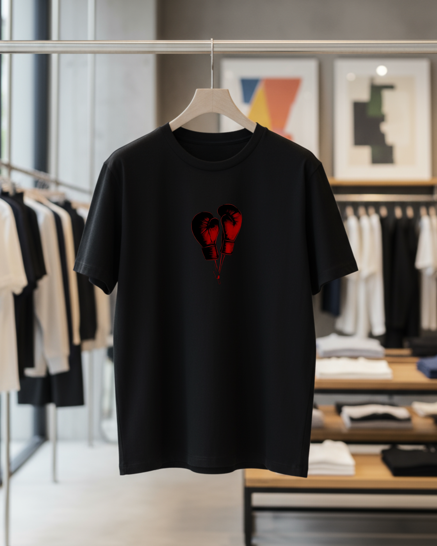 Glove Up Heart Unisex Oversized Tee