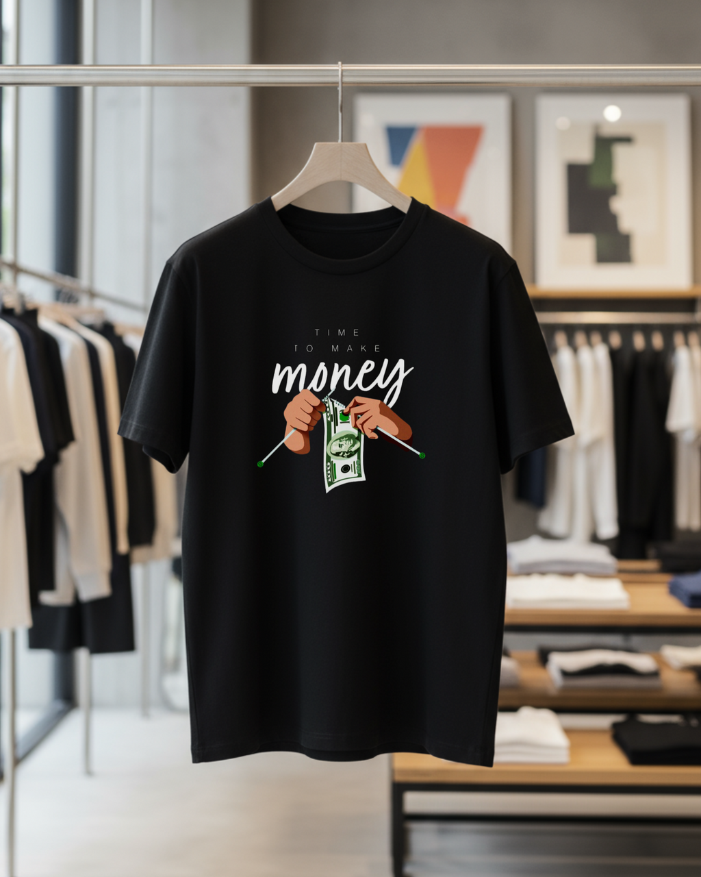 Wealth Hustle Unisex Oversized Tee