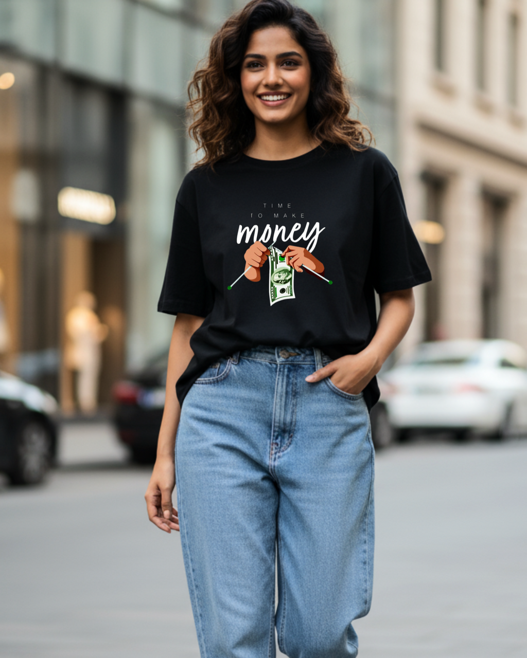 Wealth Hustle Unisex Oversized Tee