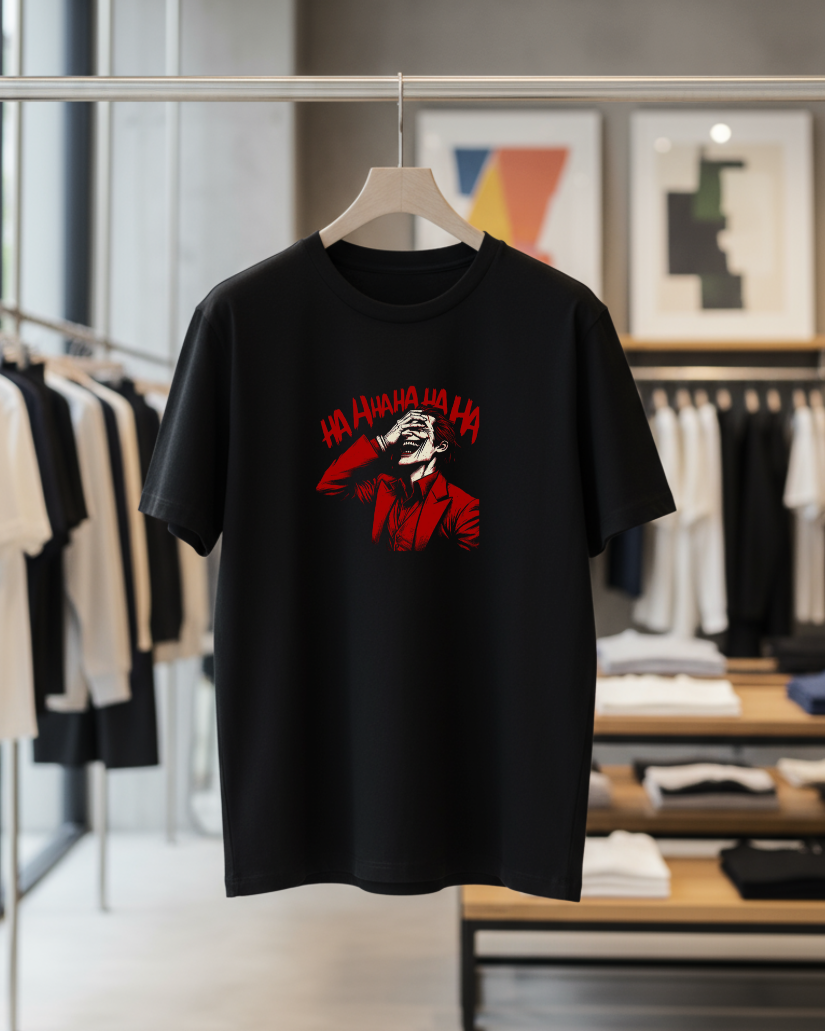 Joker's Laugh Unisex Oversized Tee