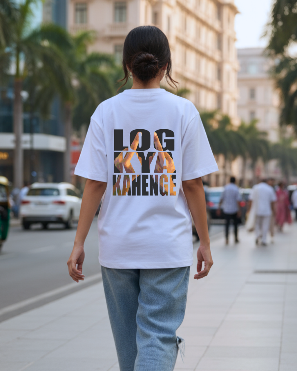 Log Kya Kahenge Unisex Oversized Tee