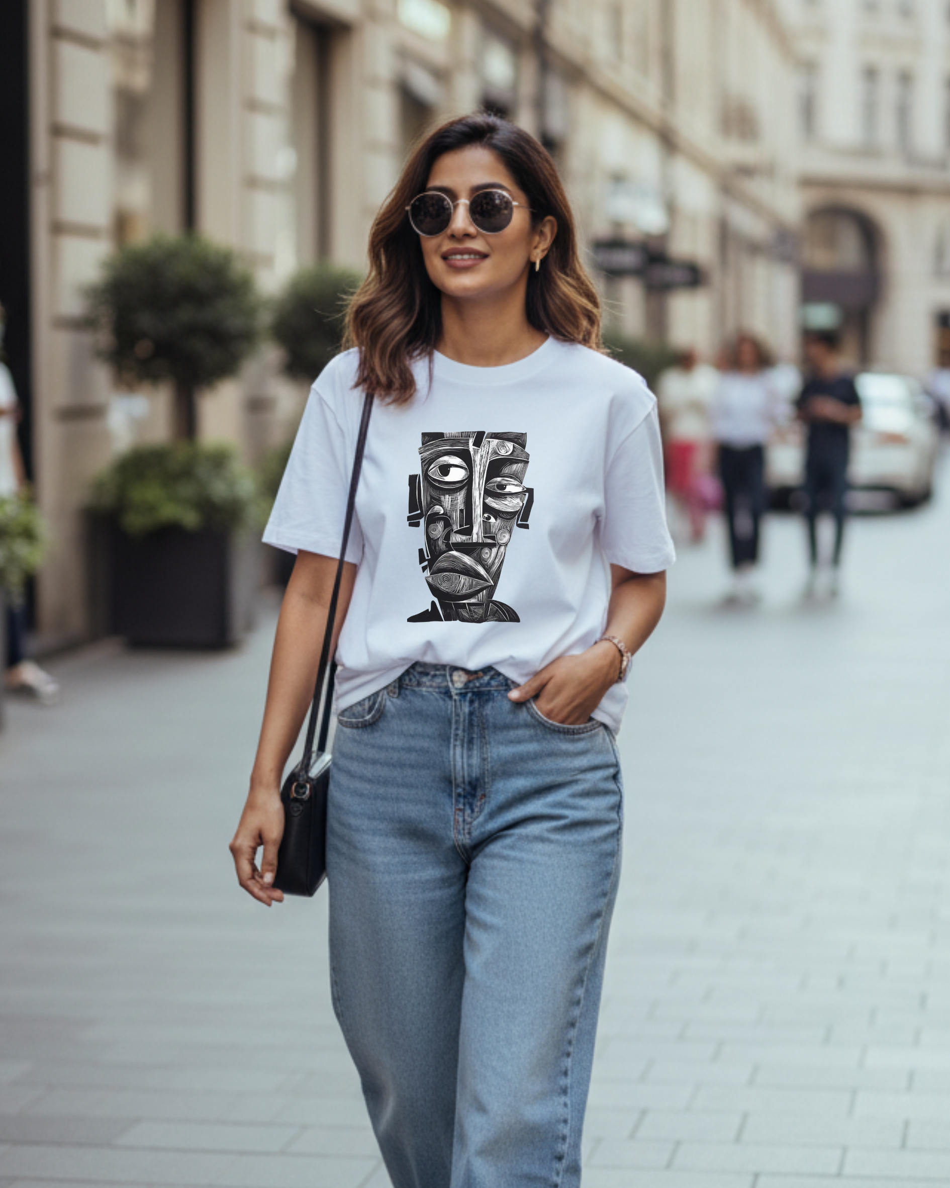 Black Aura Unisex Oversized Tee