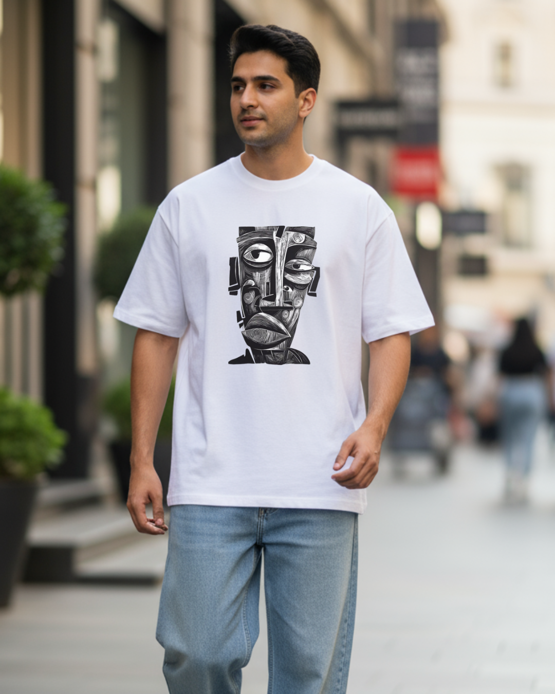 Black Aura Unisex Oversized Tee