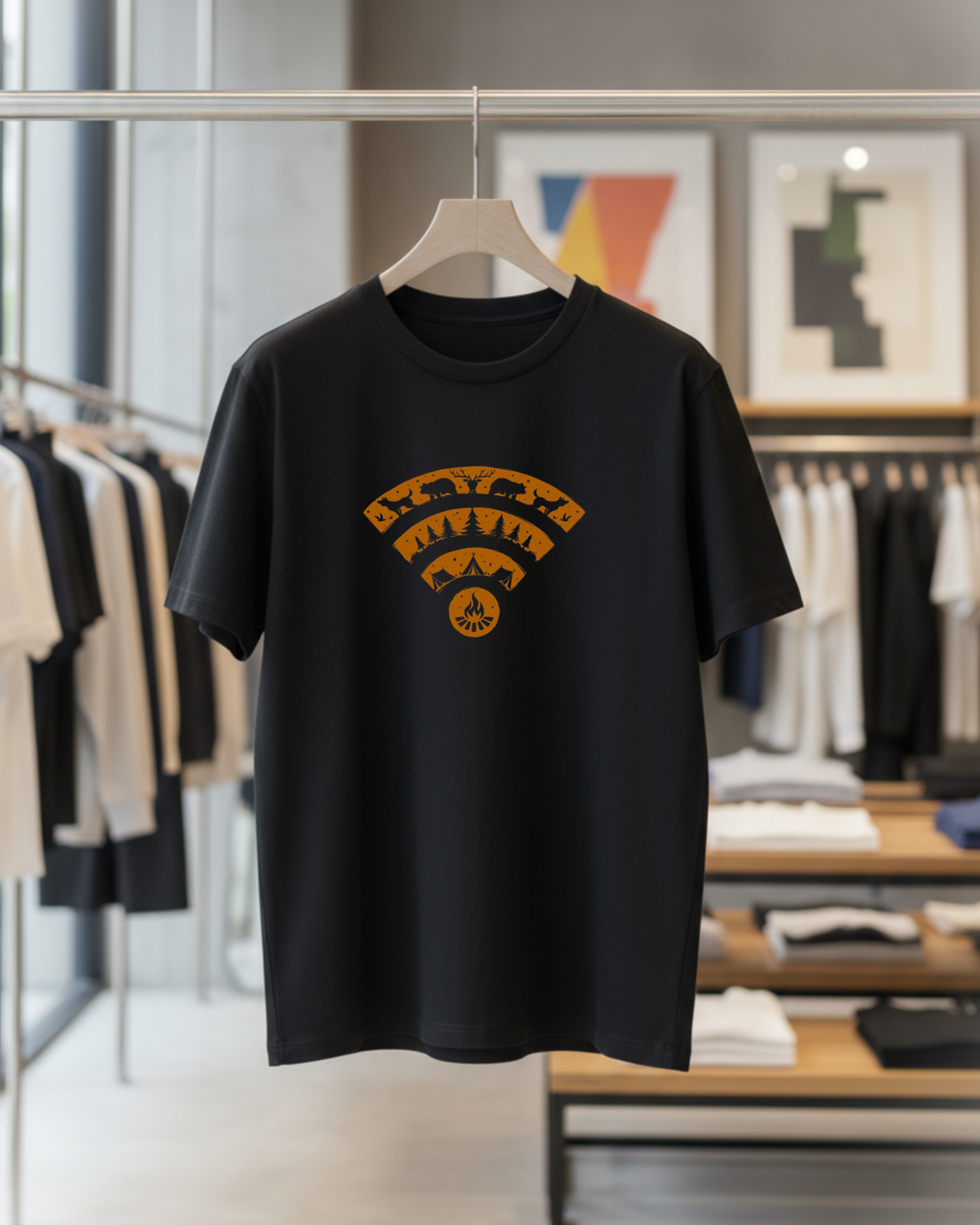 Signal Orange Unisex Oversized Tee