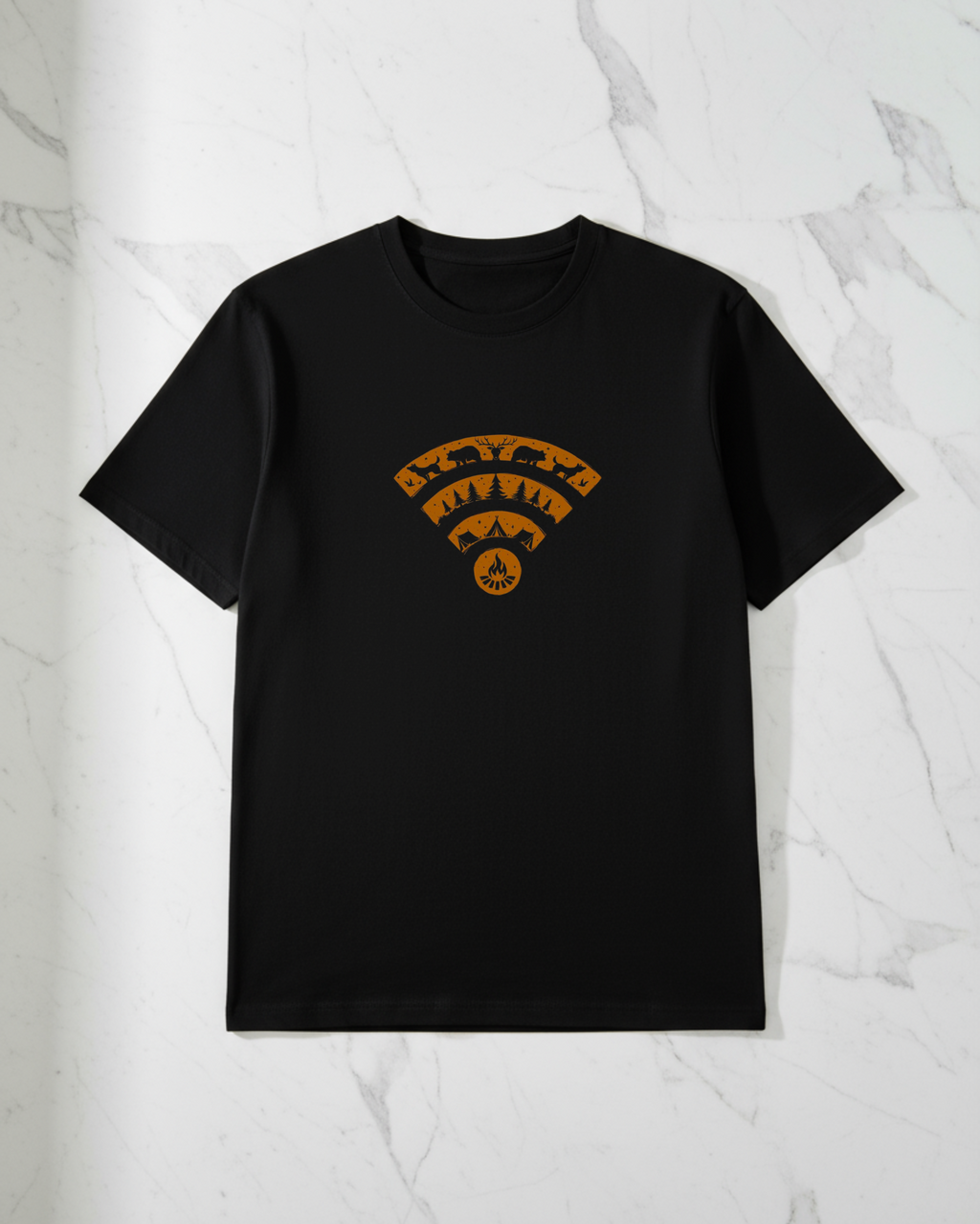 Signal Orange Unisex Oversized Tee