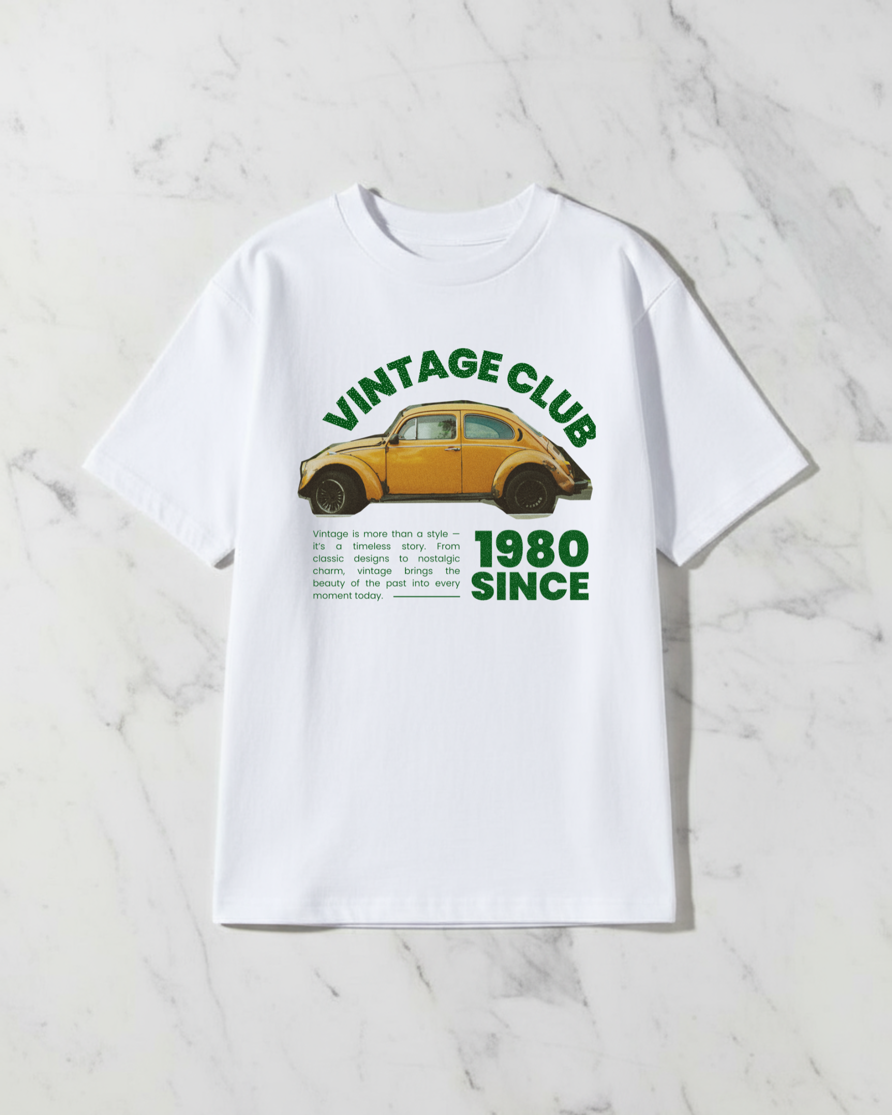 Vintage Car Unisex Oversized Tee