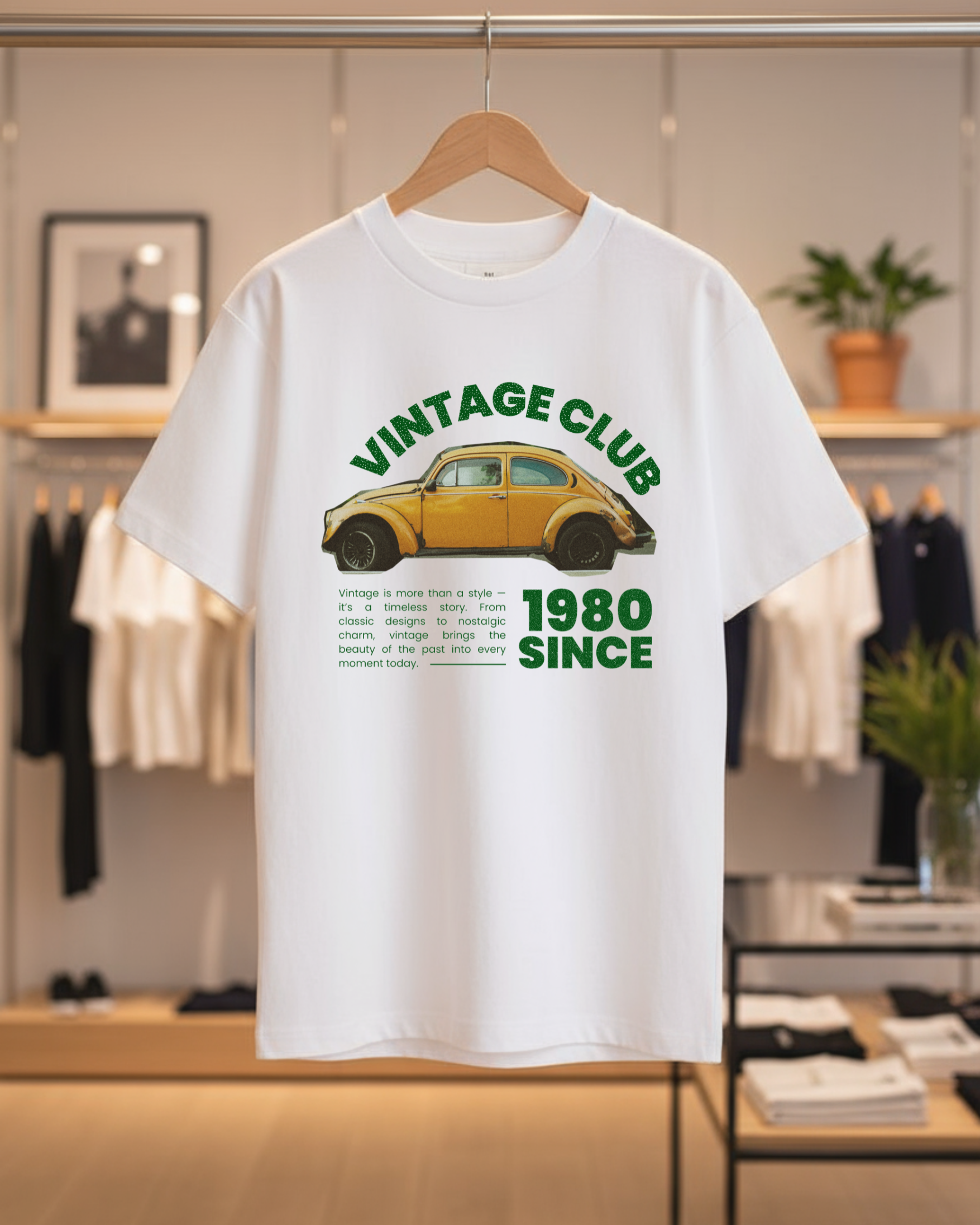 Vintage Car Unisex Oversized Tee