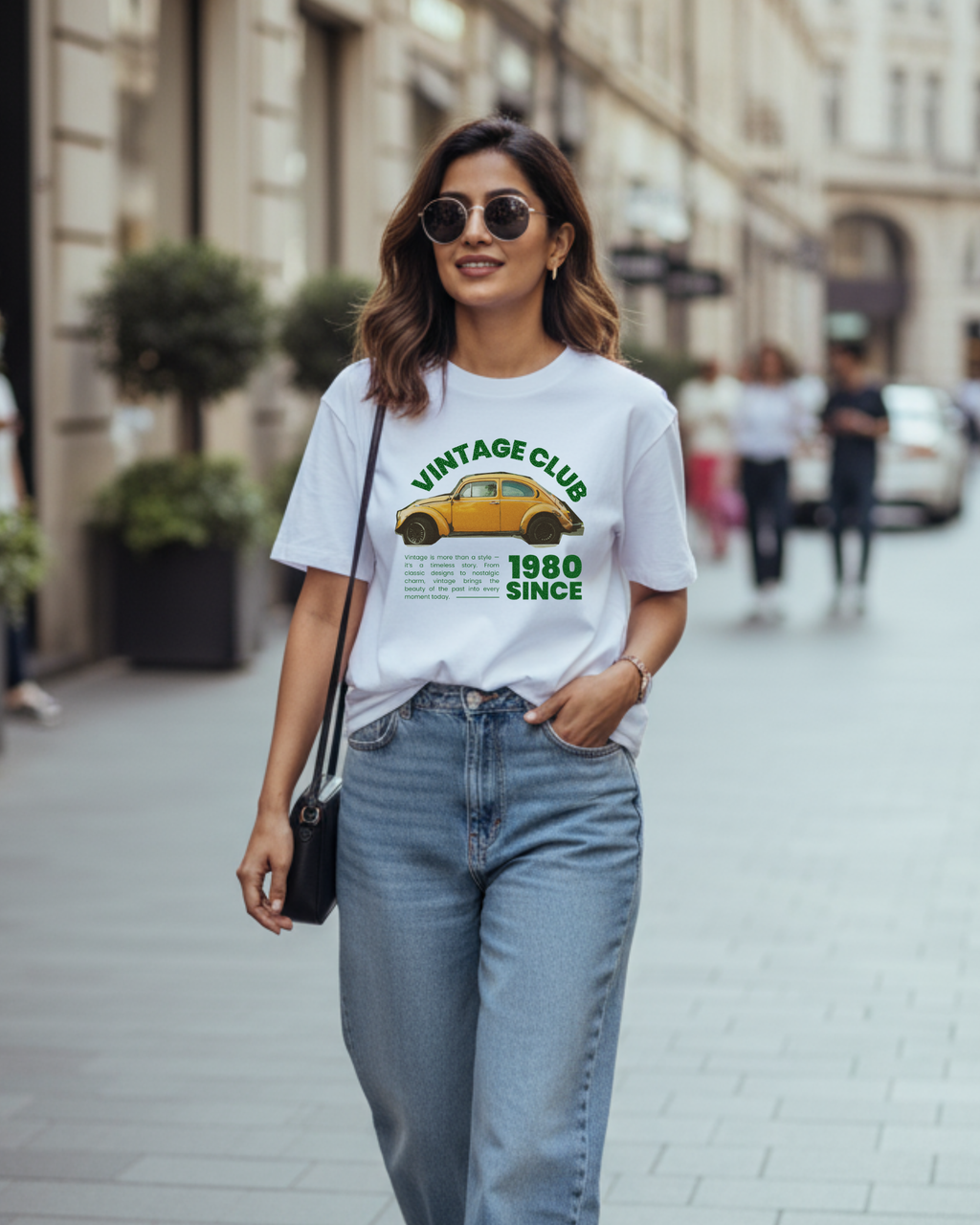 Vintage Car Unisex Oversized Tee