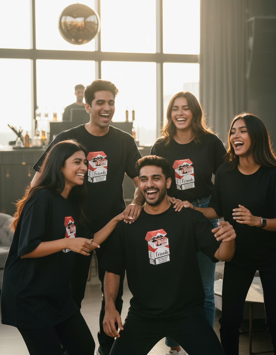 Friends Club Unisex Oversized Tee