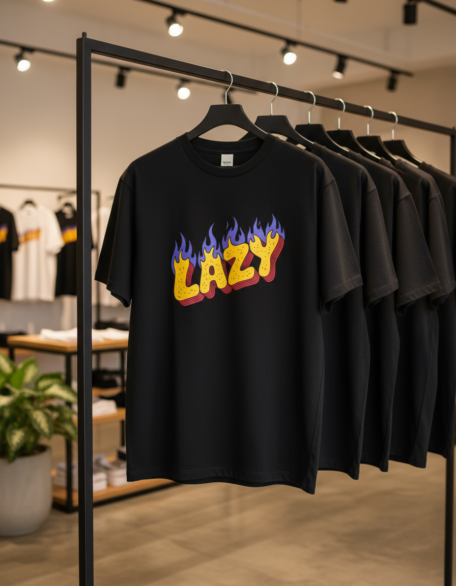 Lazy Unisex Oversized Tee