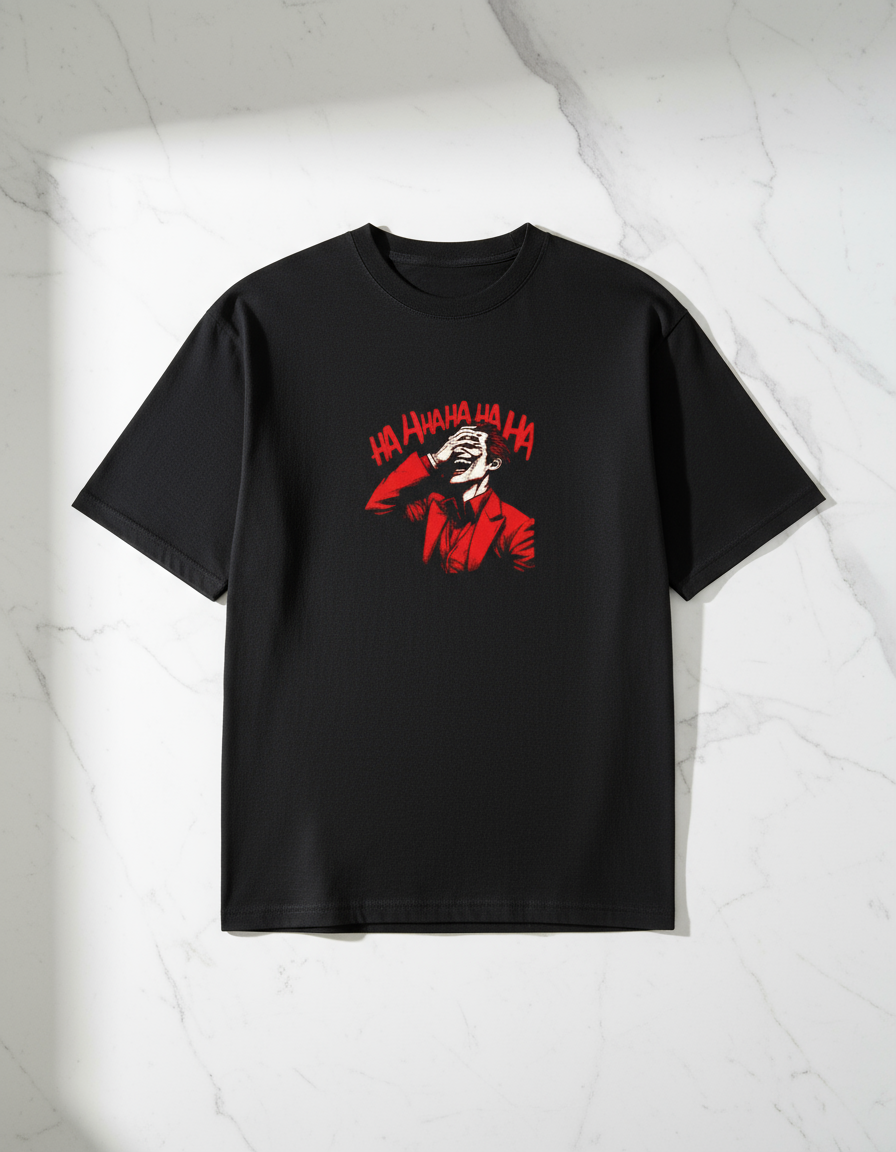 Joker's Laugh Unisex Oversized Tee