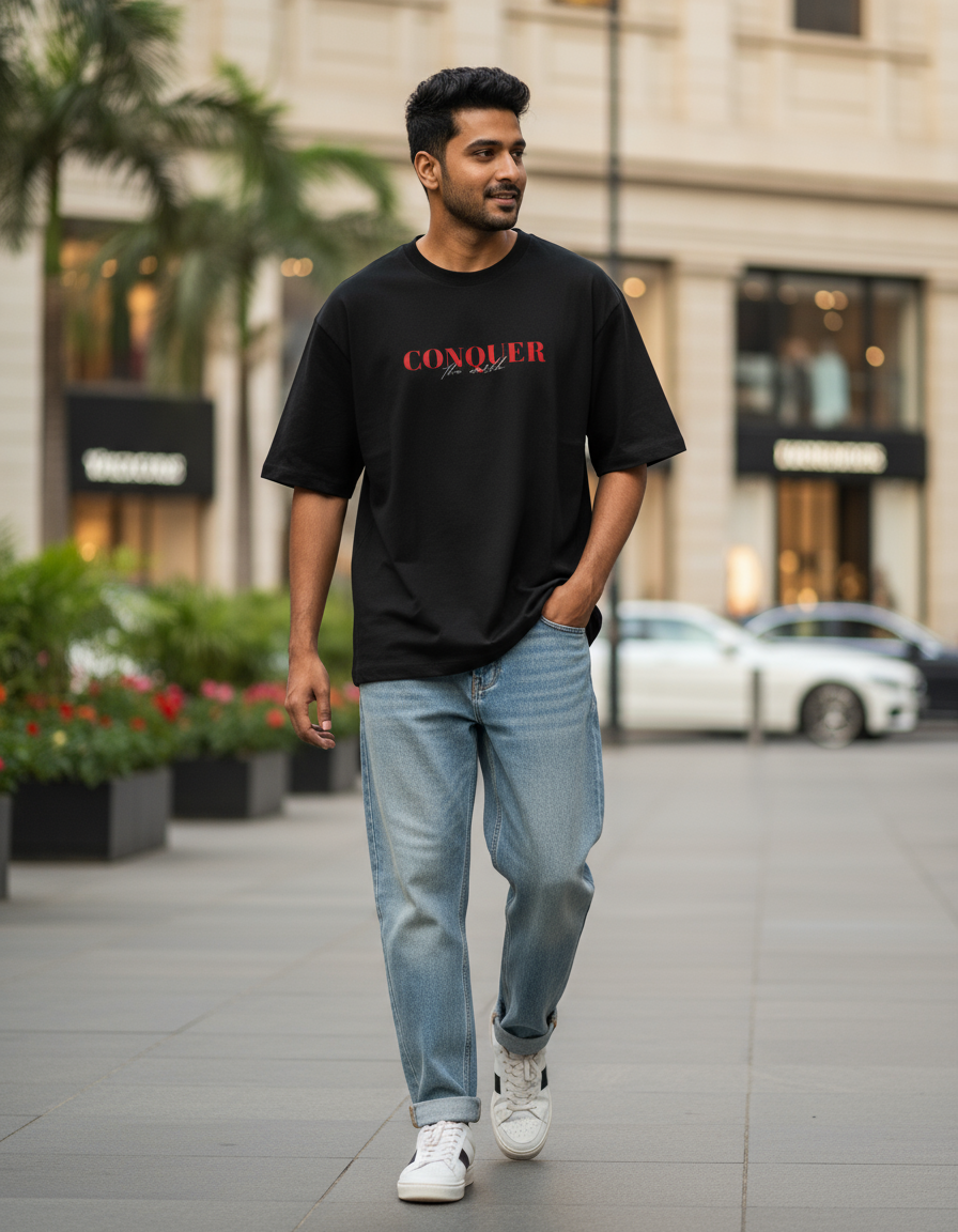 Conquer Unisex Oversized Tee