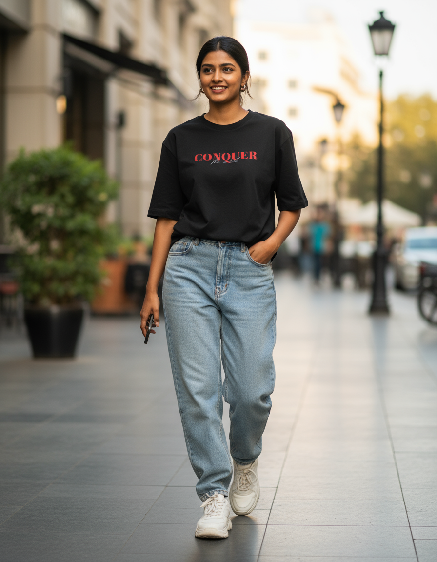 Conquer Unisex Oversized Tee
